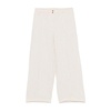 White Trousers with Elasticated Waistband