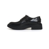 Black Leather Lace-Up Shoes