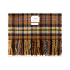 Brown Tartan Wool Scarf