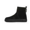 Black Suede Glitter Ankle Boots