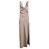 Hooded Grey Dress with Open Back