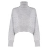 Grey Wool Turtleneck Sweater