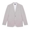 Grey Plain Button Blazer Spring/Summer