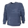 Camouflage Cotton Jacquard Mens Sweater Blue MA1500