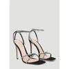 Suede Crystal High Heel Sandals