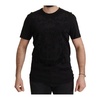 Baroque Velvet Print Crewneck T-Shirt