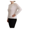 Elegant White Cotton Pullover Sweater