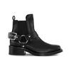 Black Low Cut Biker Chelsea Boots
