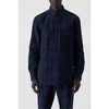 Relaxed Button Hemd Dark Night