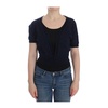 Blue Cashmere V-Neck Cardigan Sweater