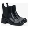 Black Leather Chelsea Boots