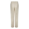 Beige Linen Wool Silk Trousers