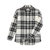 White Classic Checkered Flannel Shirt