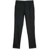 Black Wool Cashmere Blend Pants