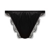 Silk briefs with lace