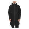 Hooded Wool Blend Coat with Pockets