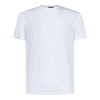 White Ribbed Crewneck T-Shirt