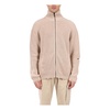 Zip Cardigan with Rips in Cotton