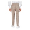 Beige Elasticated Trousers with Pockets