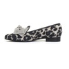 Black Leopard Print Moccasins