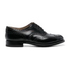 Leather Derby Shoes with Perforated Detail