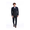 Blue Wool Double Breasted Suit