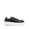 Gym Shoes, Black and Grey Leather