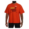 Elegant Crew Neck Orange Tee