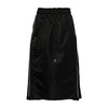 Black Twill Skirt with Pockets