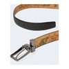 Geo Map Design Leather Belt