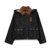Black Erma Jacket with Removable Hood