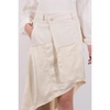 Offwhite Asymetric Panelled Skirt - XXS