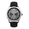 Stainless Steel Analog Leather Watch