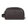 Dark Brown Leather Men's Washbag