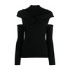 Knitted Cut-Out Turtleneck