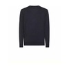 Blue Round Knit Sweater