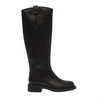 Black Leather Studs Boot