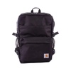 Black Logo Front Backpack Adjustable Straps