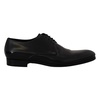 Elegant Black Leather Derby Shoes
