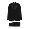 Black Suit with Front Button Fastening