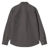 Gray Cotton Button-Down Shirt