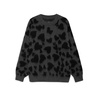 Black Heart Pattern Knit Sweater