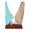 Cut-out Front Dress Beige Turquoise Brown