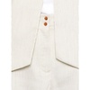 White Trousers with Elasticated Waistband