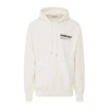 White Cotton Sweatshirt with Hood