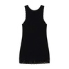 Black Sleeveless Round Neck Top