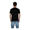 Black Printed Round Neck T-Shirt