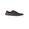 Black Polyester Sneaker with Laces