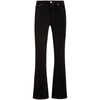 Black Denim Flared Trousers