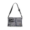 Plaid Shoulder Bag with Zipper Closure